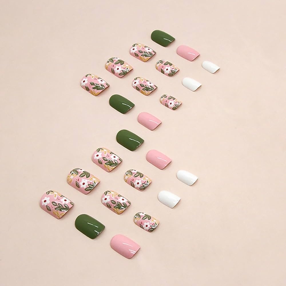 Floral Press On Nails - Picture 2 of 2